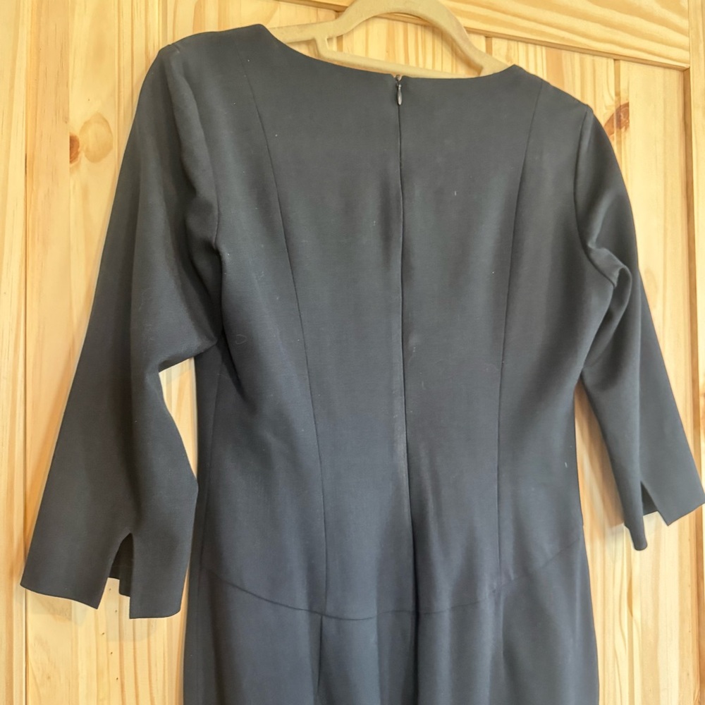 Luca Venturini Made in Italy Elegant Timeless Black Dress size US8/Eur44 - Picture 15 of 17